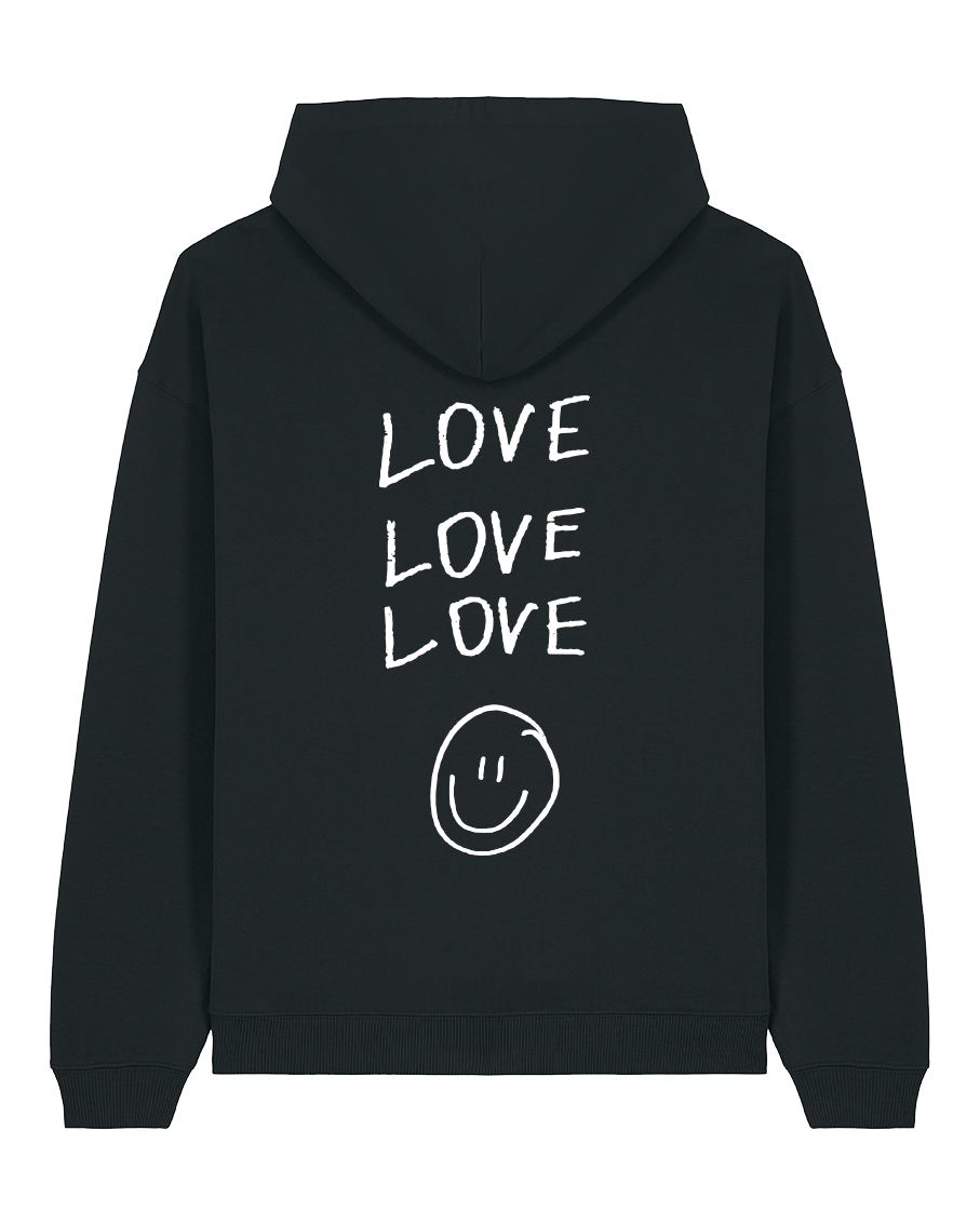 love love love - Unisex Hoodie, schwarz