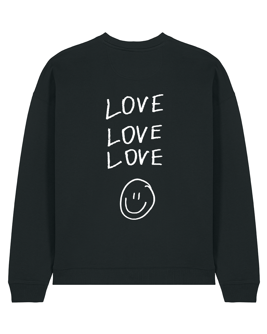 love love love- Unisex Sweater, schwarz