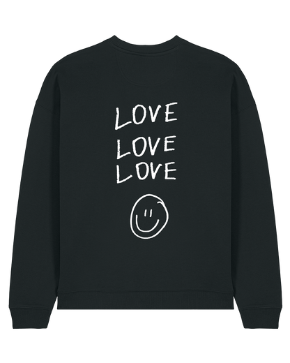 love love love- Unisex Sweater, schwarz