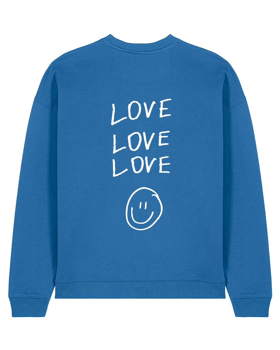 love love love- Unisex Sweater, blue