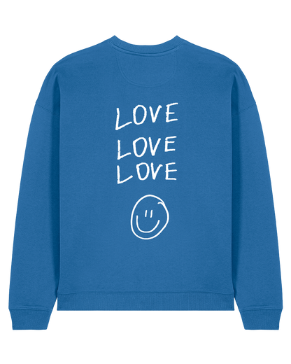 love love love- Unisex Sweater, blue