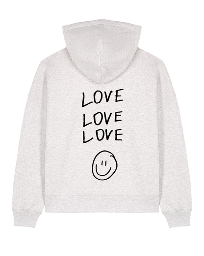 love love love - Women Hoodie, hellgrau