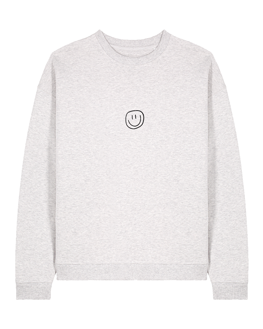 little smile - Unisex Sweater, hellgrau