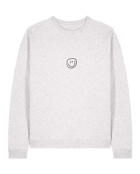 little smile - Unisex Sweater, hellgrau