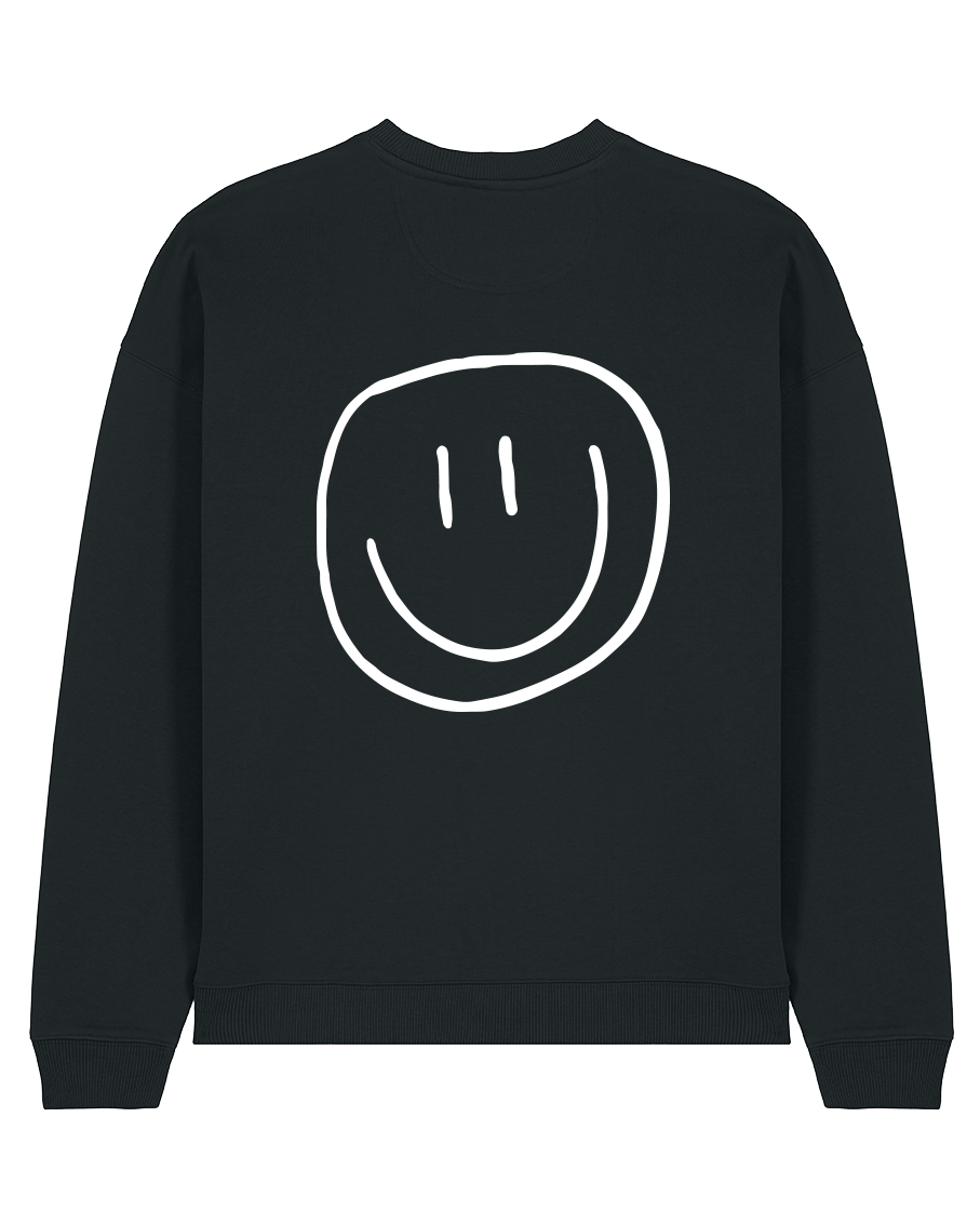 smiley- Unisex Sweater, schwarz