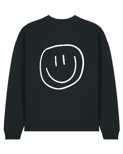 smiley- Unisex Sweater, schwarz