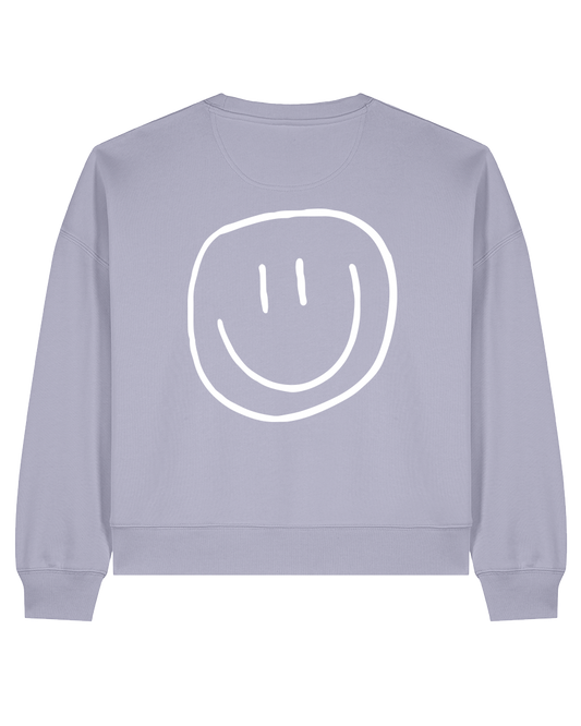 smiley - Women Sweater, lilac