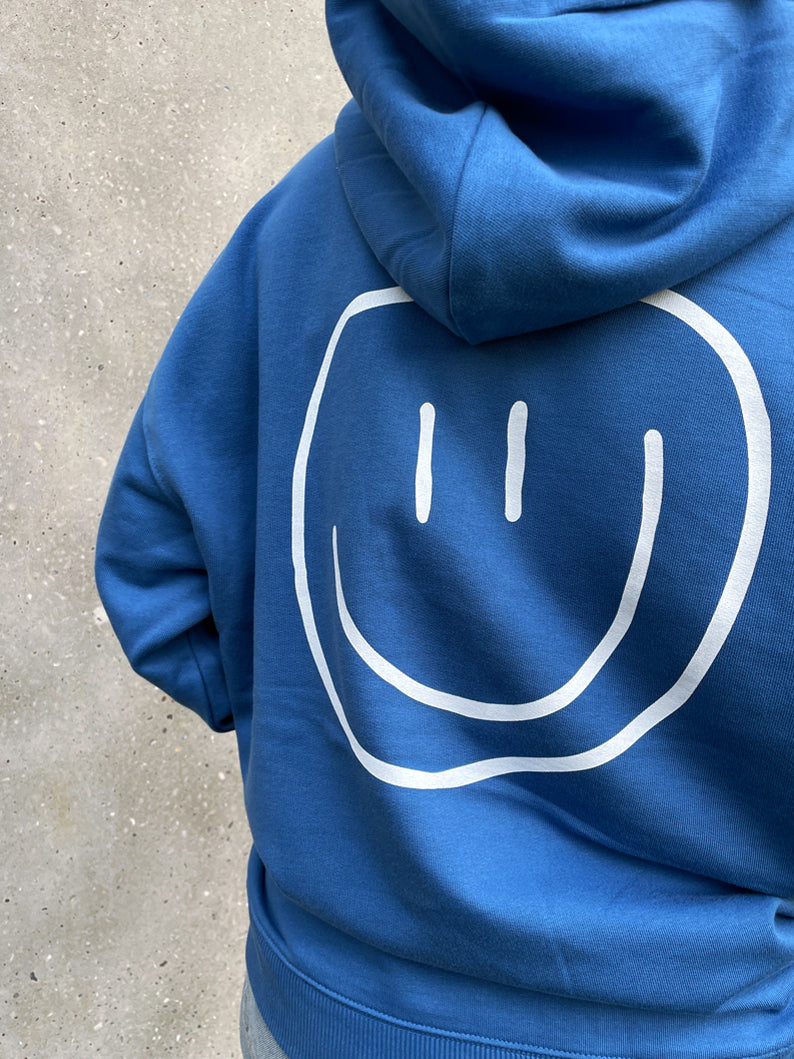 smiley - Unisex Hoodie, blue